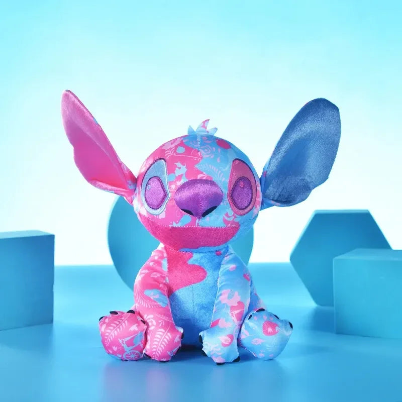 2024Disney 20cm Limited Edition Cloth Fleece Stich Colourful Stuffed Doll Cute Stitch Plush Anime Kid Birthday Gift Children Toy
