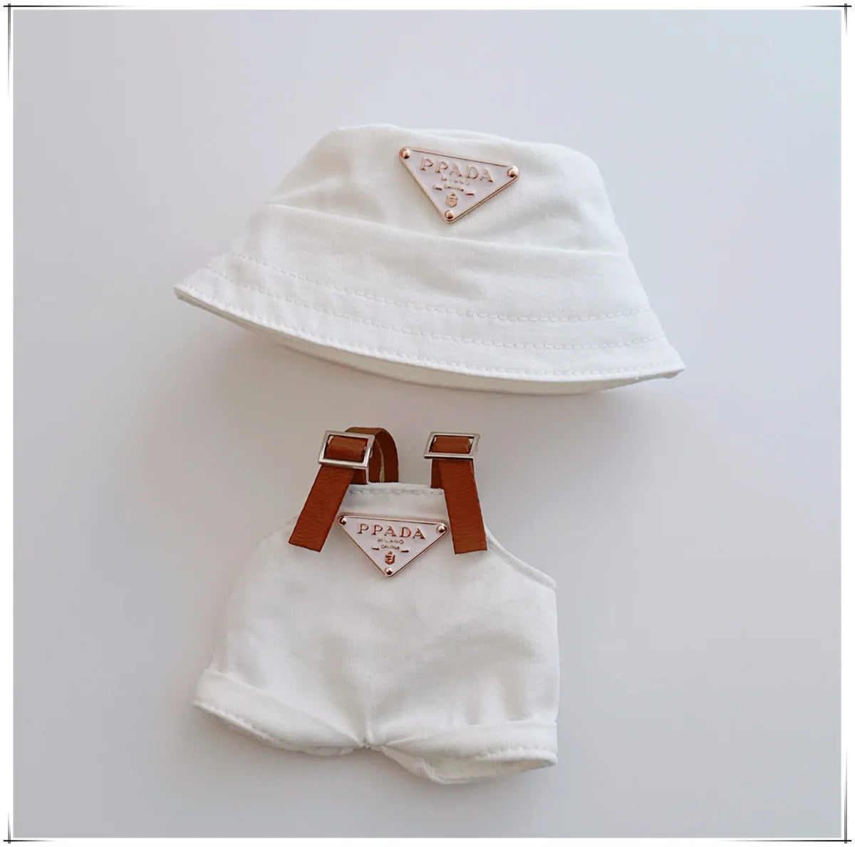 The first and second generations of Labubu only sell 17cm seated party clothes accessories inverted triangle workwear fashion