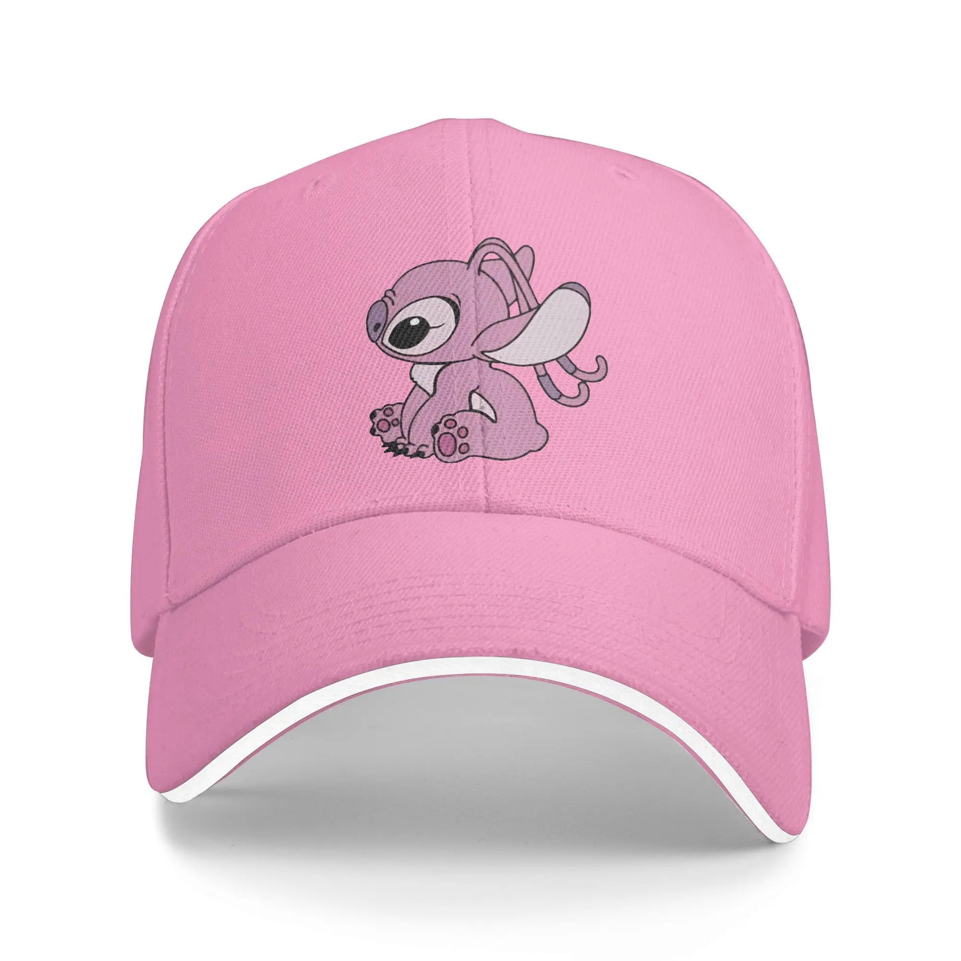 Stitch Angel Lilo Baseball Caps Vintage Kawaii Anime  Sandwich Cap for Men Women Adjustable Dad Hat Outdoor