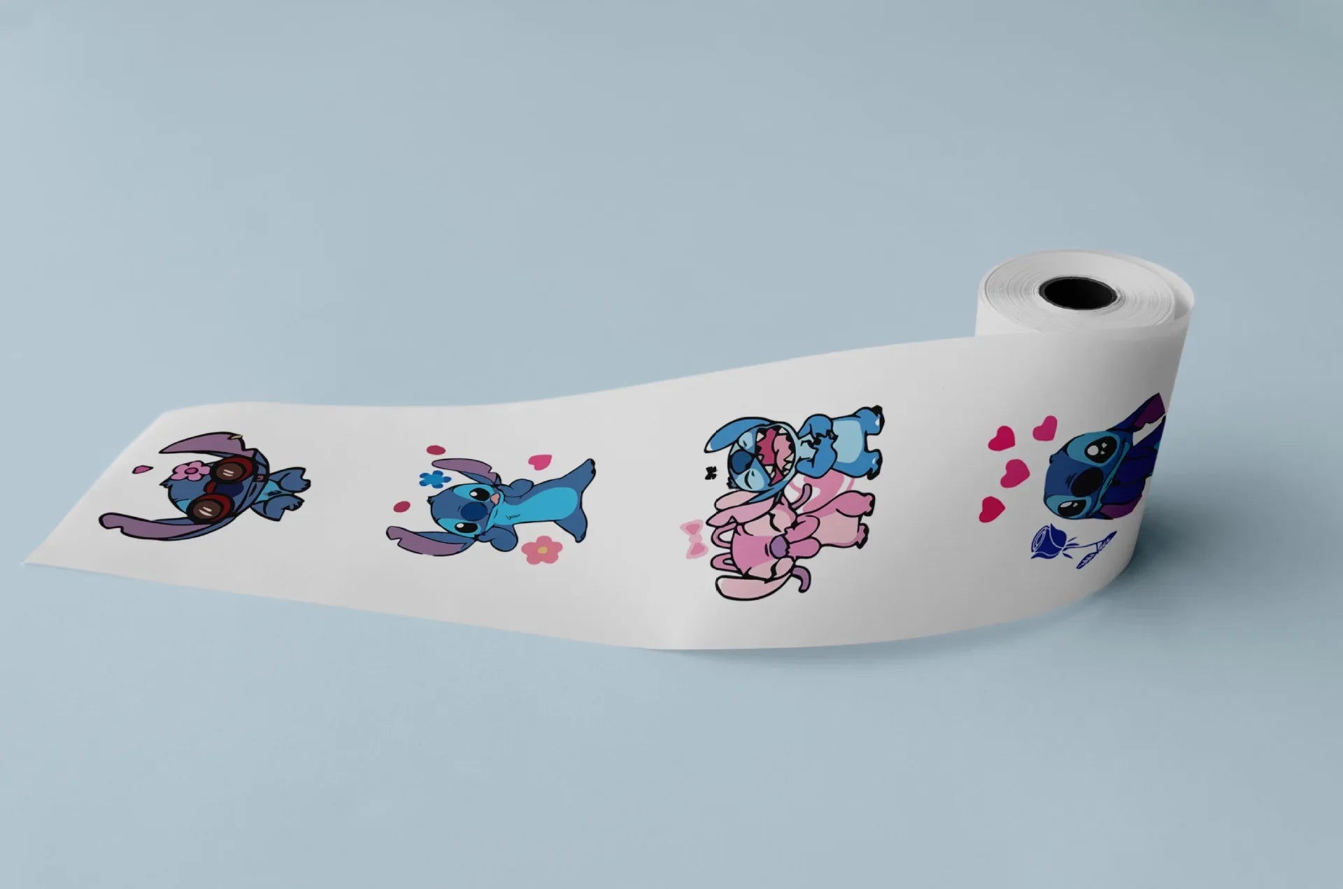 500pcs/roll Stitch Sealing Stickers Cute Angel Round Sticker Envelop Diary Diy Decoration Label Birthday Gifts