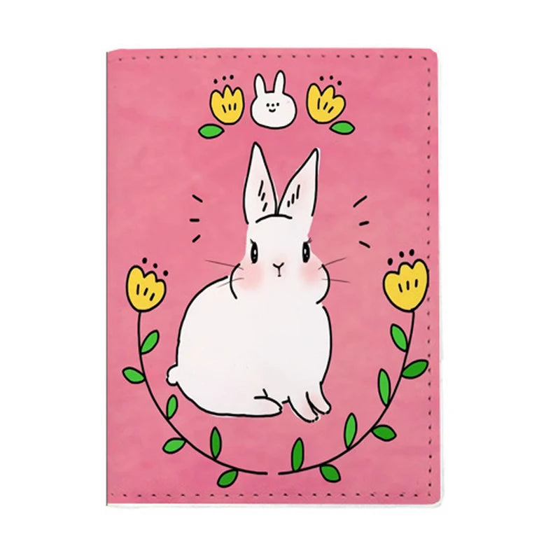 Anime Cartoon Passport Cover Women Girls ID Bank Card Address Holder Boarding Travel Accessories PU Leather Passport Case Wallet