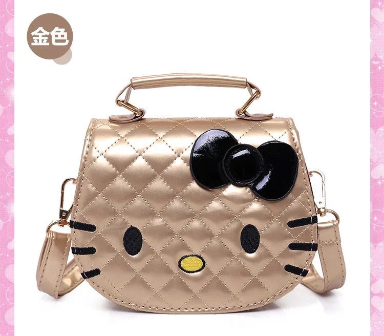 New Hello Kitty Girls Shoulder Bags Cute Cartoon Waterproof Messenger Bag Fashion Kids Anime Handbag Gifts Birthday Gifts