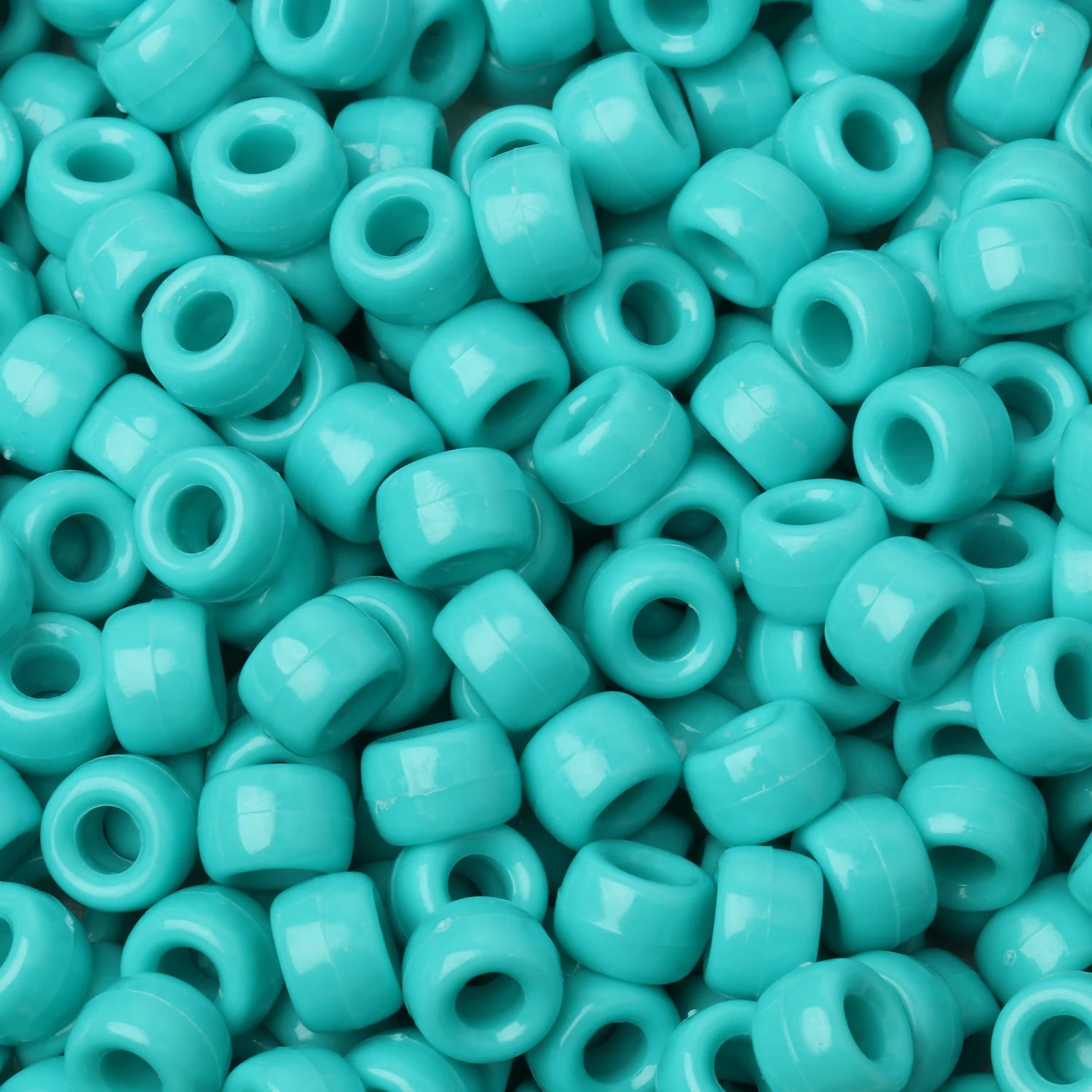 100pcs Luminous Pony Beads 6x9mm Acrylic Beads Big Hole Spacer Beads For Diy Craft Jewelry Charms Bracelets Making Hair Supplies