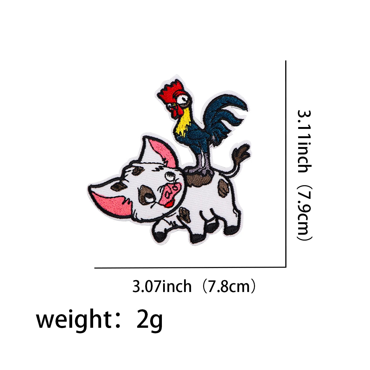 Cute Stitch Patches On Clothes Cartoon Mushu Dragon Embroidered Patches Animals Badges Iron On Patch DIY Clothing Accessories