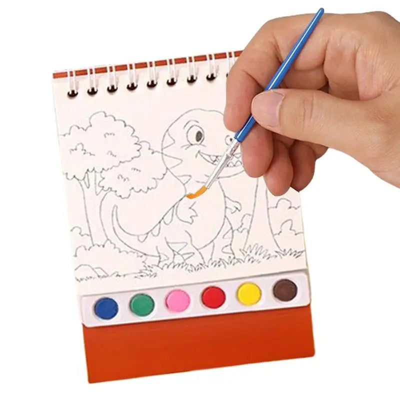 Coloring Book 20 Pages Portable Watercolor Coloring Book Kindergarten Colored Graffiti Enlightenment Note Picture Book
