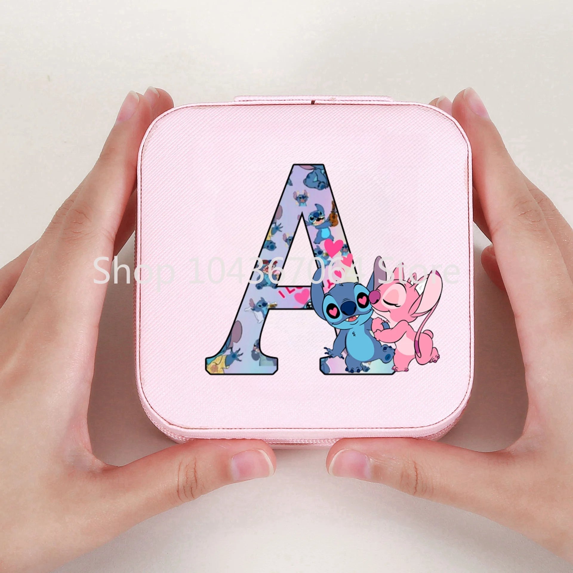 Portable Stitch Jewelry Box Organizer Storage Box Travel Jewelry Case Earrings Necklace Ring Stitch Jewelry Boxes Birthday Gifts
