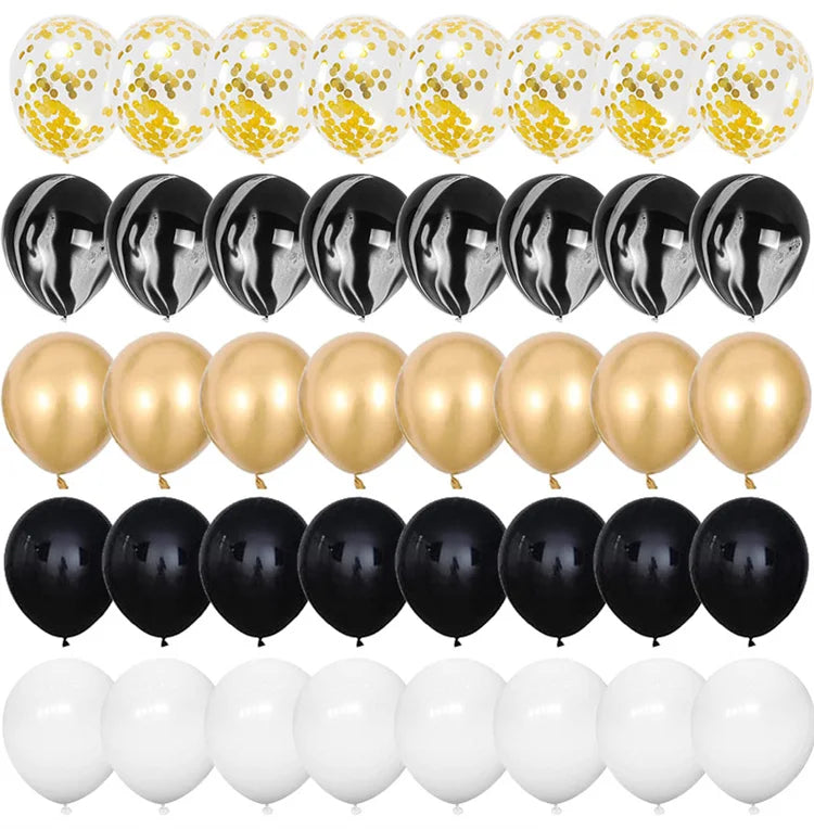40pcs 12inch Rose Gold Confetti Latex Balloons Happy Birthday Party Decorations Kids Adult Boy Girl Baby Shower Wedding Supplies