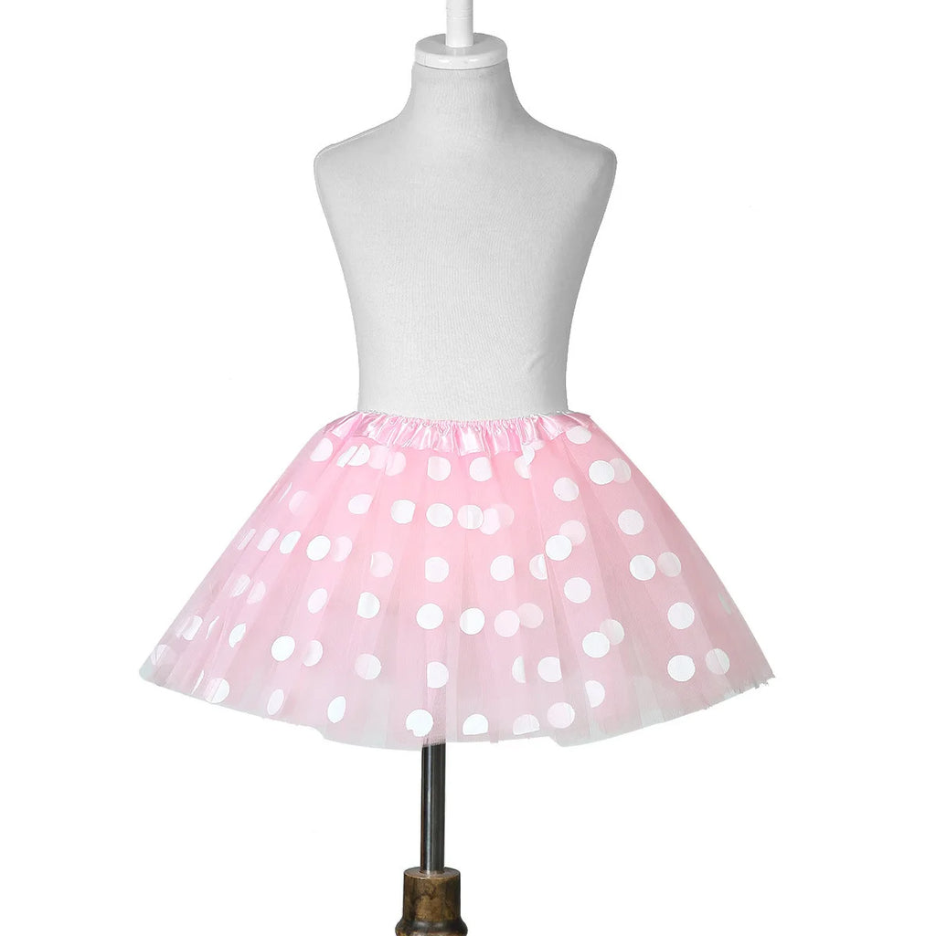 Lilo Stitch Birthday T Shirt Girl Clothes Set Cute Number Printed Tees+skirt Kid Clothing Outfit Polka Dot Skirts Tops 2pcs Suit