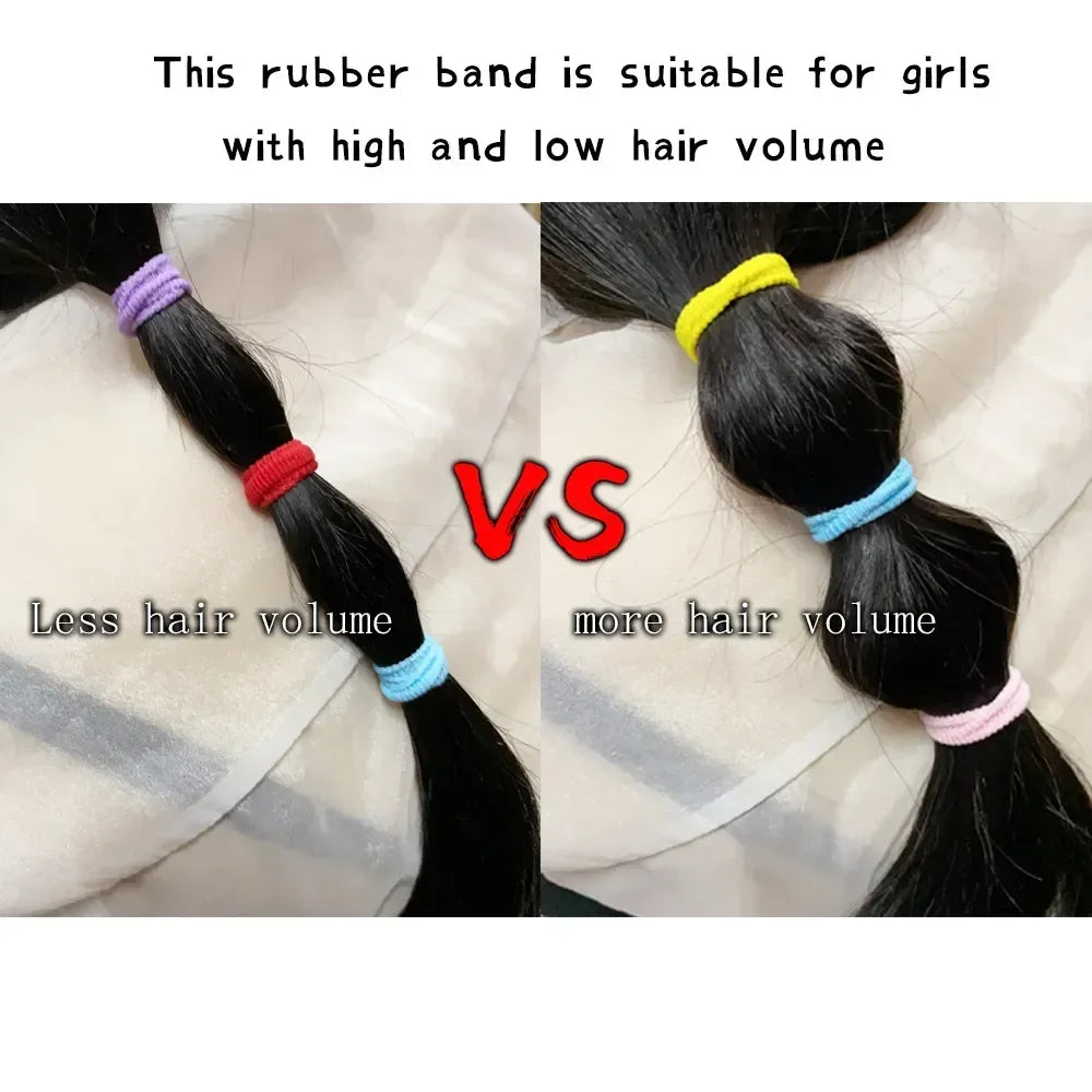 50/100/300pcs Kids Elastic Hair Bands Girls Sweets Scrunchie Rubber Band for Children Hair Ties Headband Baby Hair Accessories