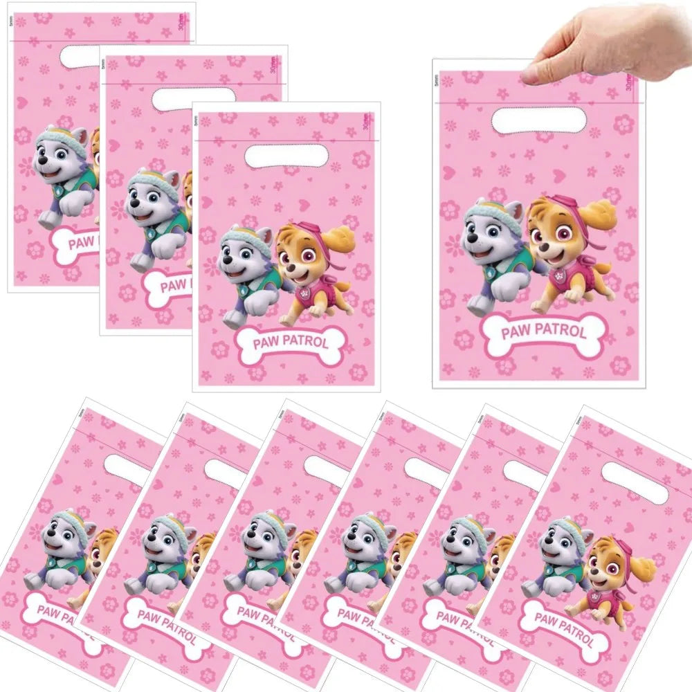 New Paw Patrol Birthday Decoration Dogs Skye Disposable Tableware Cup Plate Tablecloth Baby Shower Kids Girl Boy Party Supplies