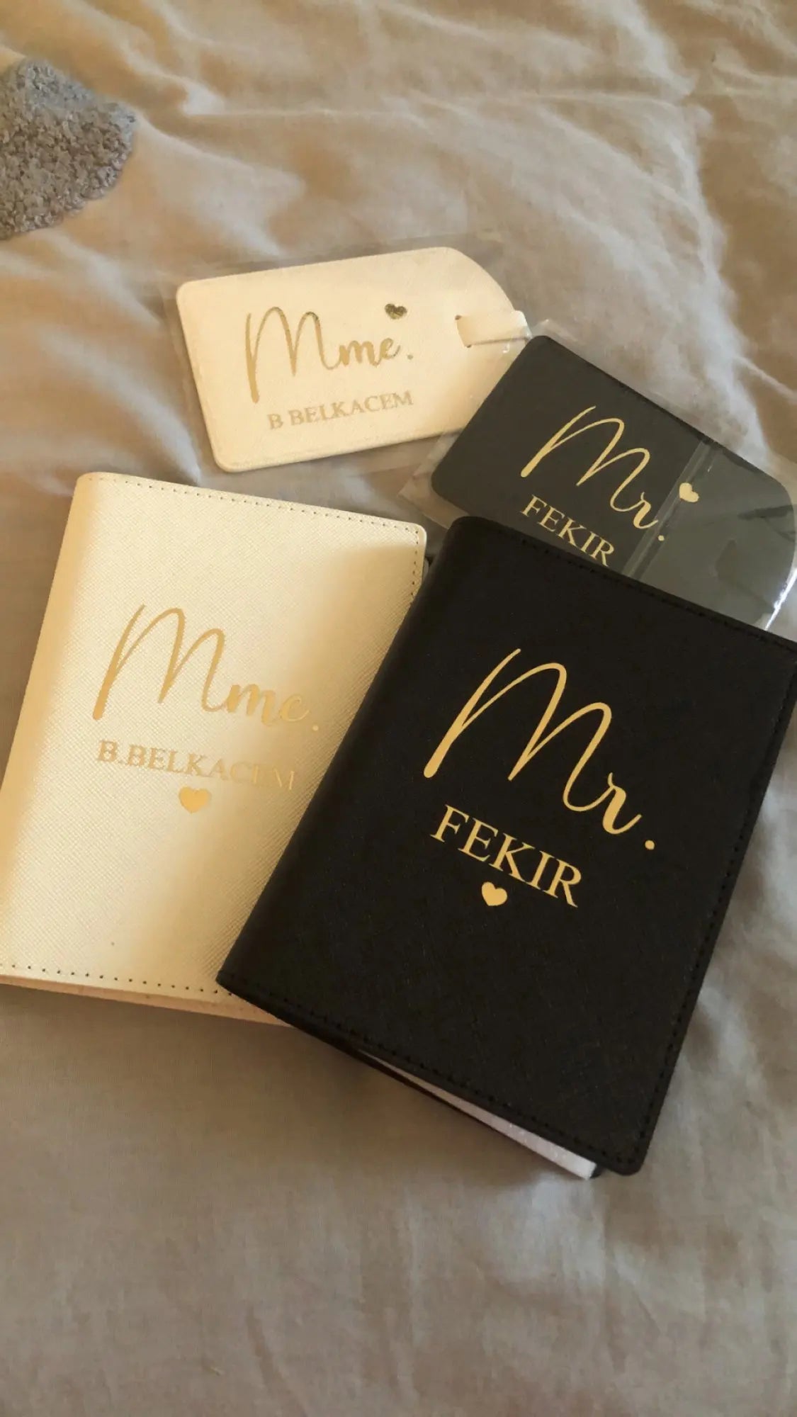 Personalized Passport Holder Leather Luggage Tag Travel Wallet Set Custom Bridesmaid Gifts Proposal For Her Christmas Gifts