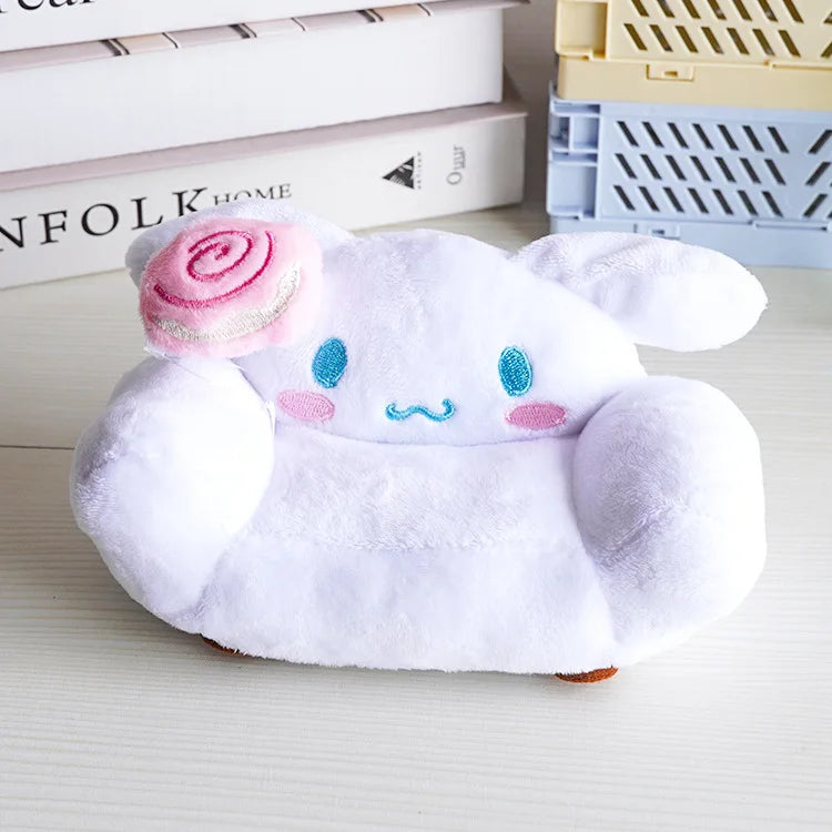 17cm Labubu Doll Storage Bag Cute Transparent Cotton Doll Crossbody Bag Toy Display Cabinet BJD Mini Sofa Accessories