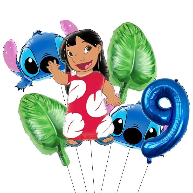 Lilo & Stitch Party Balloons Stitch Number Balloon Garland Arch Kit Baby Shower Birthday Party Decor Kids Toy Gift