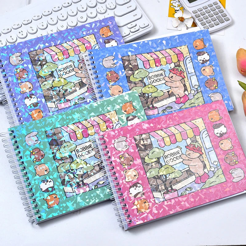 Coloring Book Cute And Cozy For Adults & Teens Same Style Different Color Cover Creative Pudding Bear Graffiti Coloring Notebook