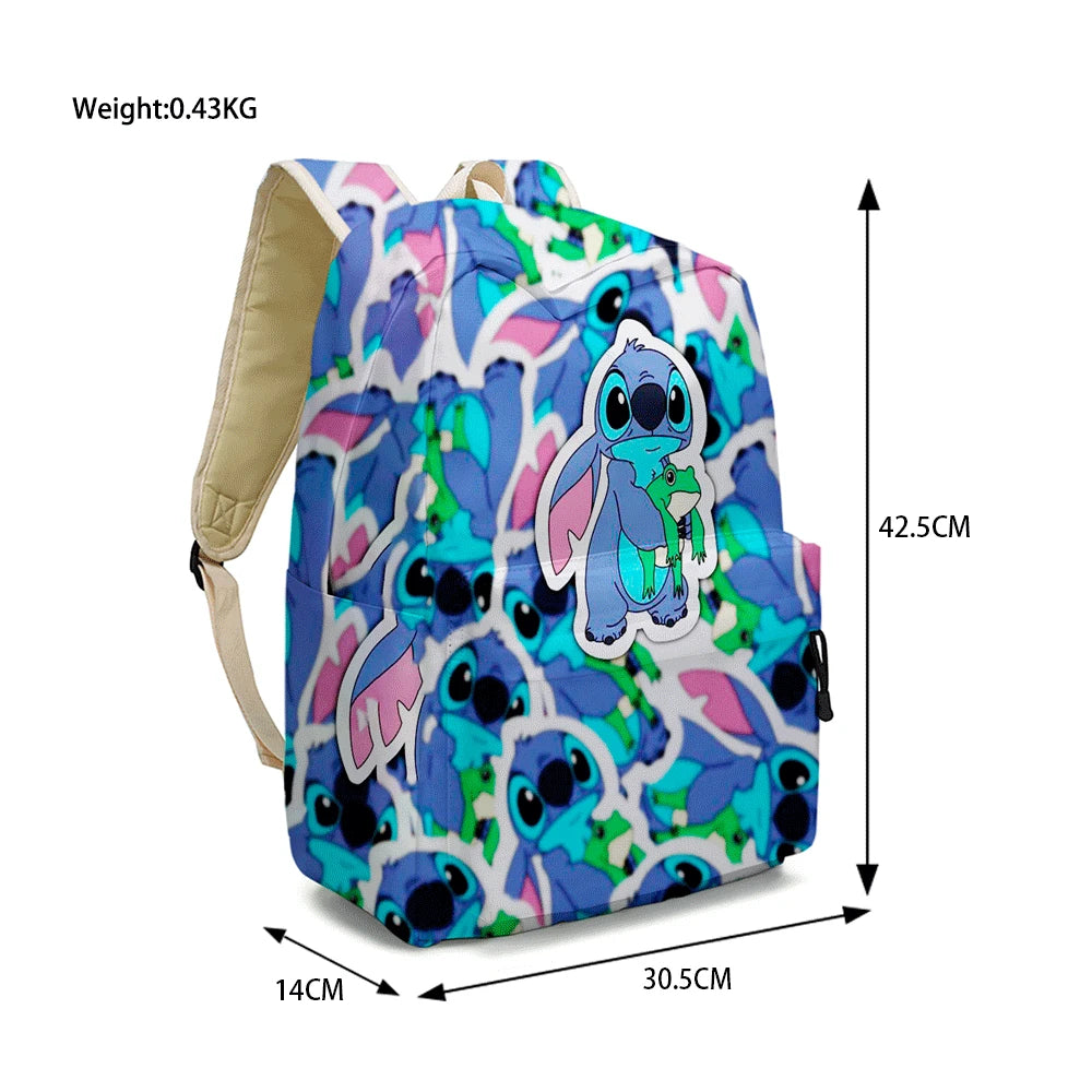MINISO Lilo & Stitch Angel Cosplay Costume Backpack Computer School Bag Xmas Gift