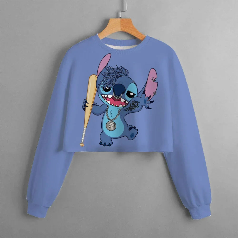 23024New Lilo & Stitch Cartoon Anime Hoodie for Boy Girl Kids 3D Print Women Clothing Coat Streetwear Sweatshirt Zipper