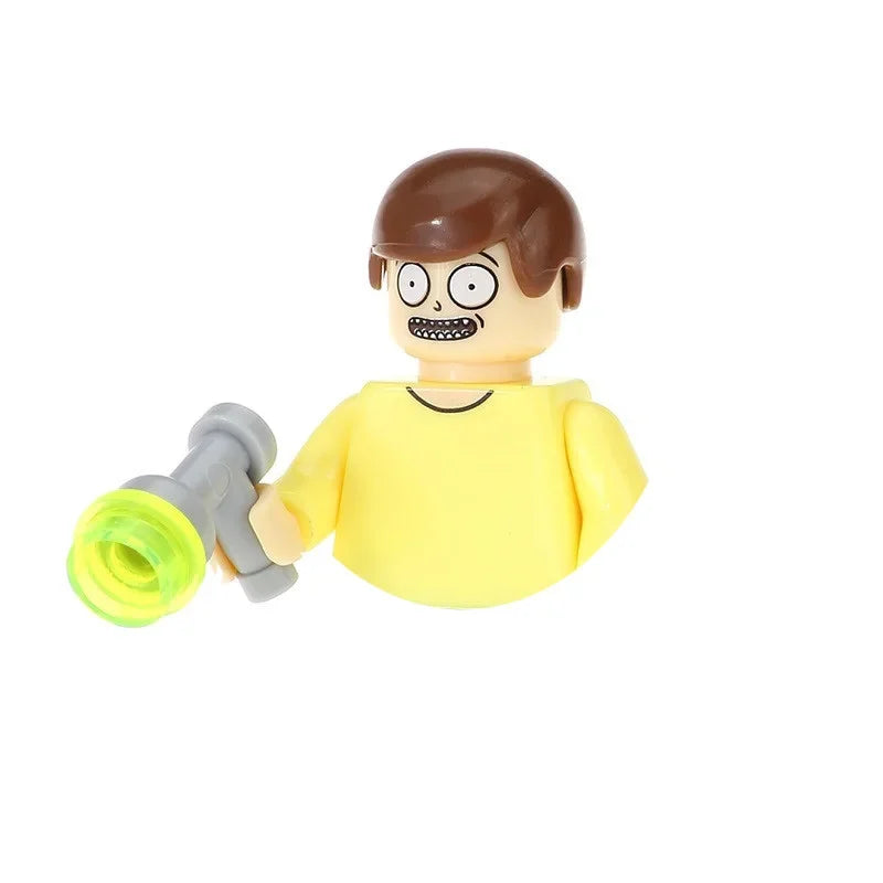 Cartoon Block Stitch Gizmo ET Stay Puft Mini Action 3D Character Model Puzzle Assembly Toy Children's Birthday Gifts