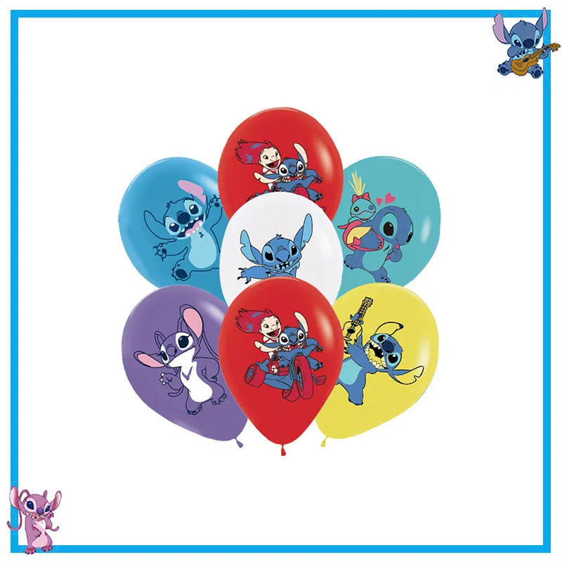 New Stitch Birthday Party Decoration Tableware Balloons Cups Plates Banner Straws Lilo And Stitch Theme Party Supplies Toy Gifts