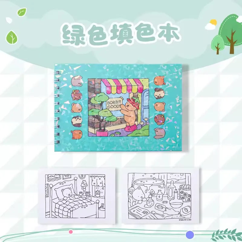 BOBBIE GOODS Coloring Book a coloring book with creative and interesting graffiti Painting Paper Drawing  Doodle Book Doodle Boo