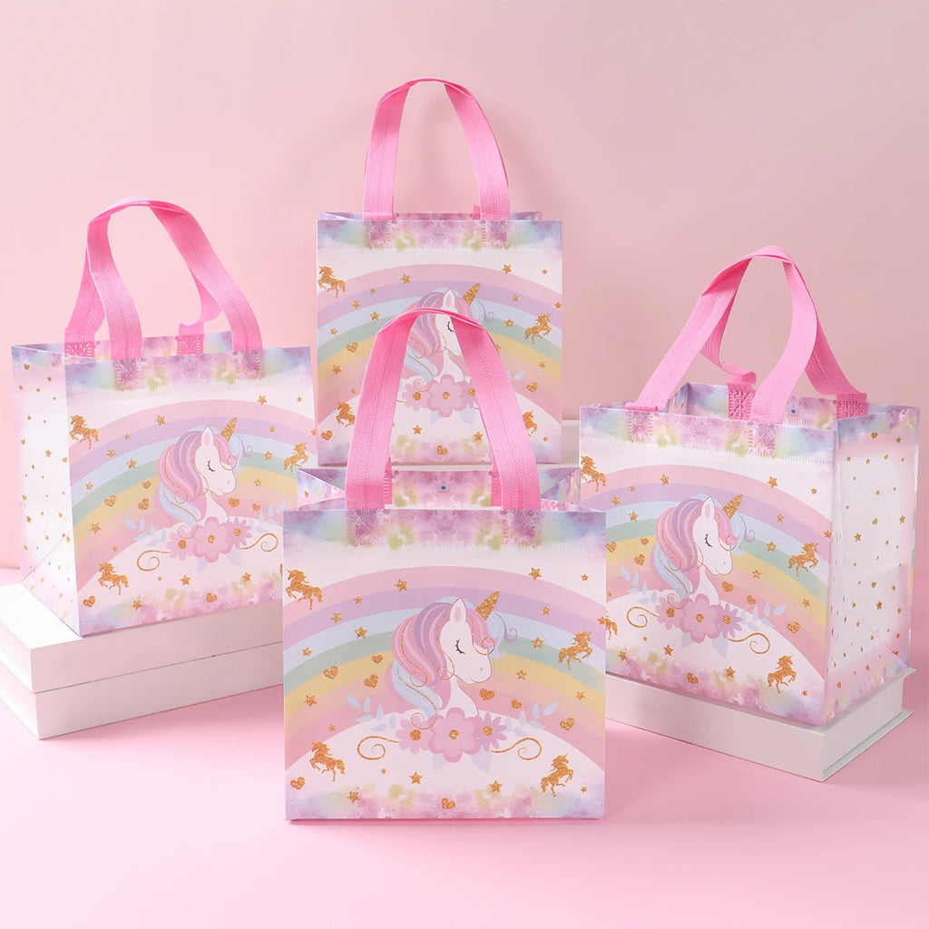 Rainbow Unicorn Disposable Tableware Happy 1st Birthday Party Decorations Kids Favors Gifts Unicorn Baby Shower Girls Supplies
