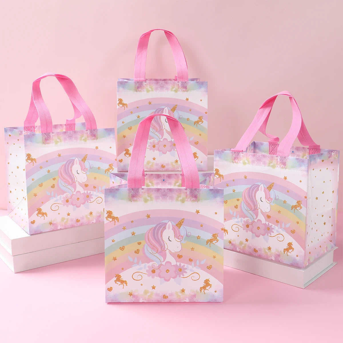 Rainbow Unicorn Disposable Tableware Happy 1st Birthday Party Decorations Kids Favors Gifts Unicorn Baby Shower Girls Supplies