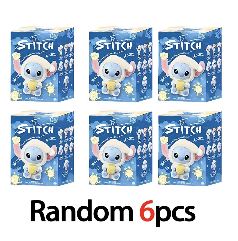 New Stitch Eat Something Before Sleep Series Plush Blind Box Vinyl Toys Cute Doll Mystery Box Bag Pendant Decor Gift