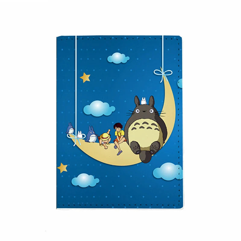 Anime Cartoon Passport Cover Women Girl ID Bank Card Address Holder Boarding Travel Accessories PU Leather Passport Case Wallet
