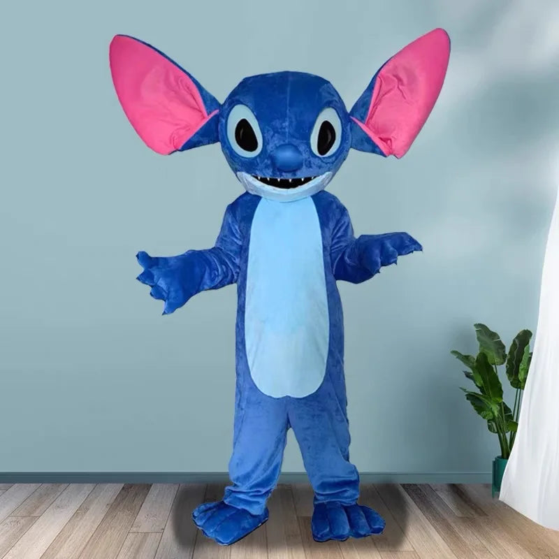 New Blue Lilo & Stitch Mascot Costume Anime Cartoon Character Advertising Fancy Dress Animal Carnival Party Adult Cosplay Suits