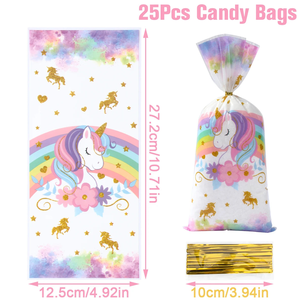 Rainbow Unicorn Disposable Tableware Happy 1st Birthday Party Decorations Kids Favors Gifts Unicorn Baby Shower Girls Supplies