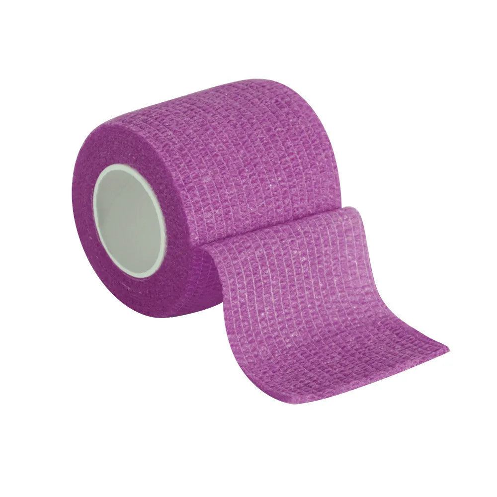 1Roll 2.5/5/10cm*4.5m Gauze Medical Bandage Self-adhesive Breathable Elastic Bandages for Sports Fixing Finger Wrist Leg Tapes