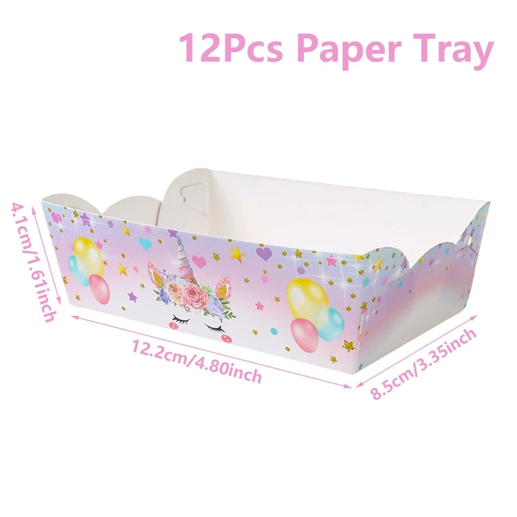 Unicorn Snack Boxes Rainbow Unicorn Birthday Party Decoration Wedding Girls Birthday Party Supplies  Baby Shower Decoration