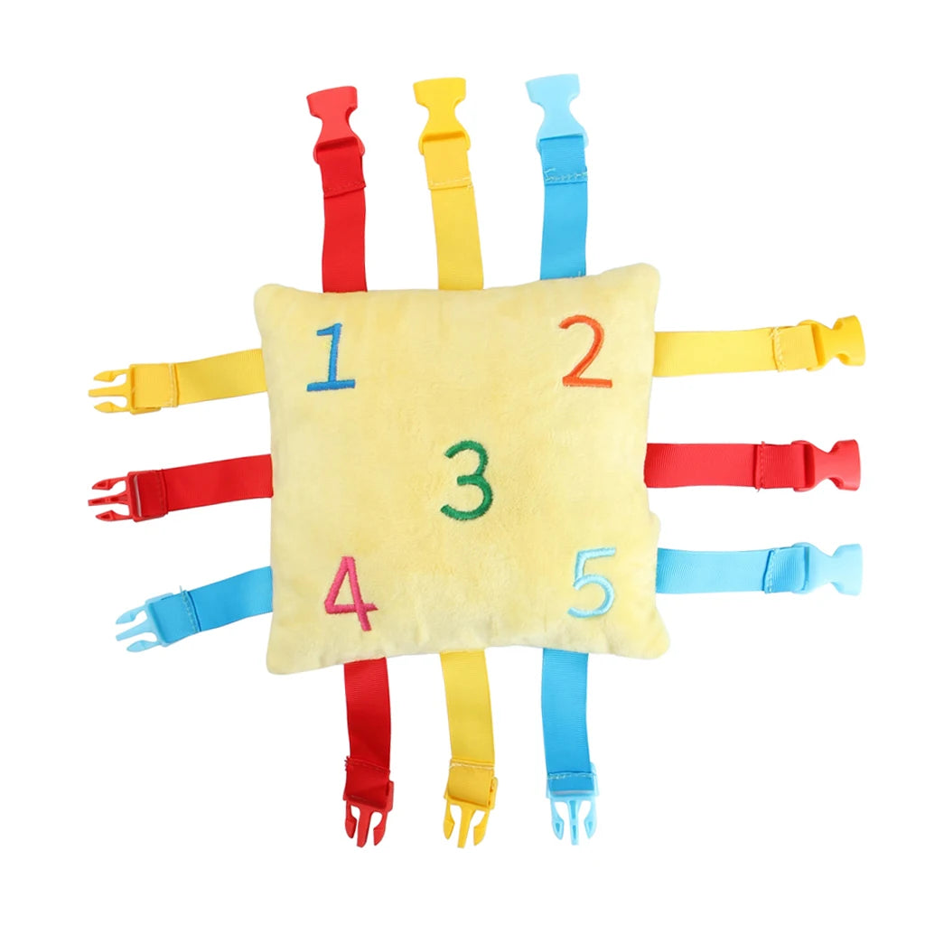 Sensory Quiet Book Kids Buckle Puzzle Color Matching Game Educational Toy