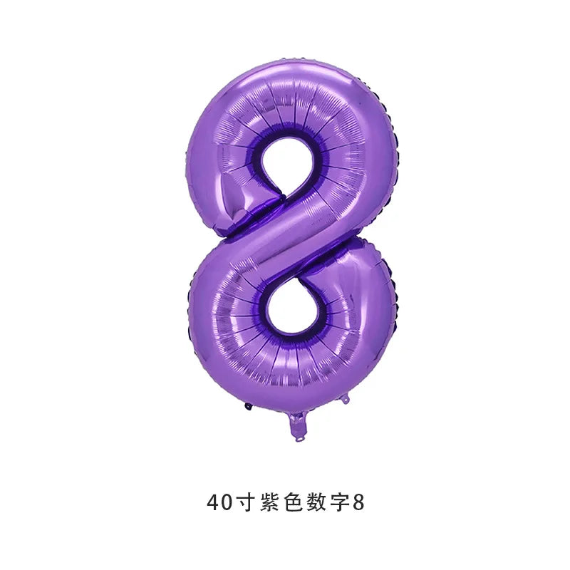 Purple Happy Birthday Banner Party Decorations Purple White Balloons Garlands Lavender Mermaid Birthday Themed Party Streamers