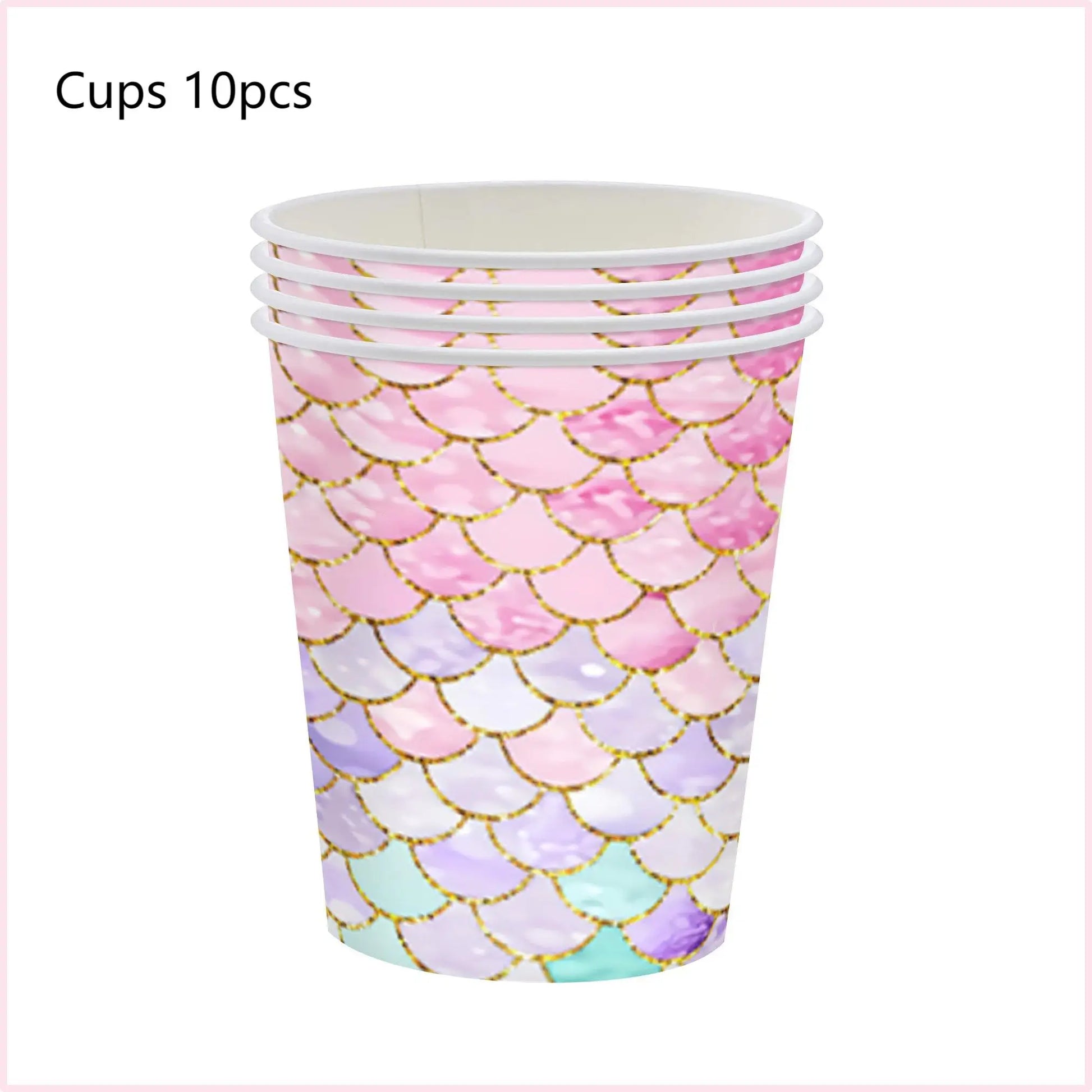 Mermaid Birthday Party Decorations Mermaid Theme Tableware Hanging Banner Candy Box Banner Party Decoration Supplies For Kids