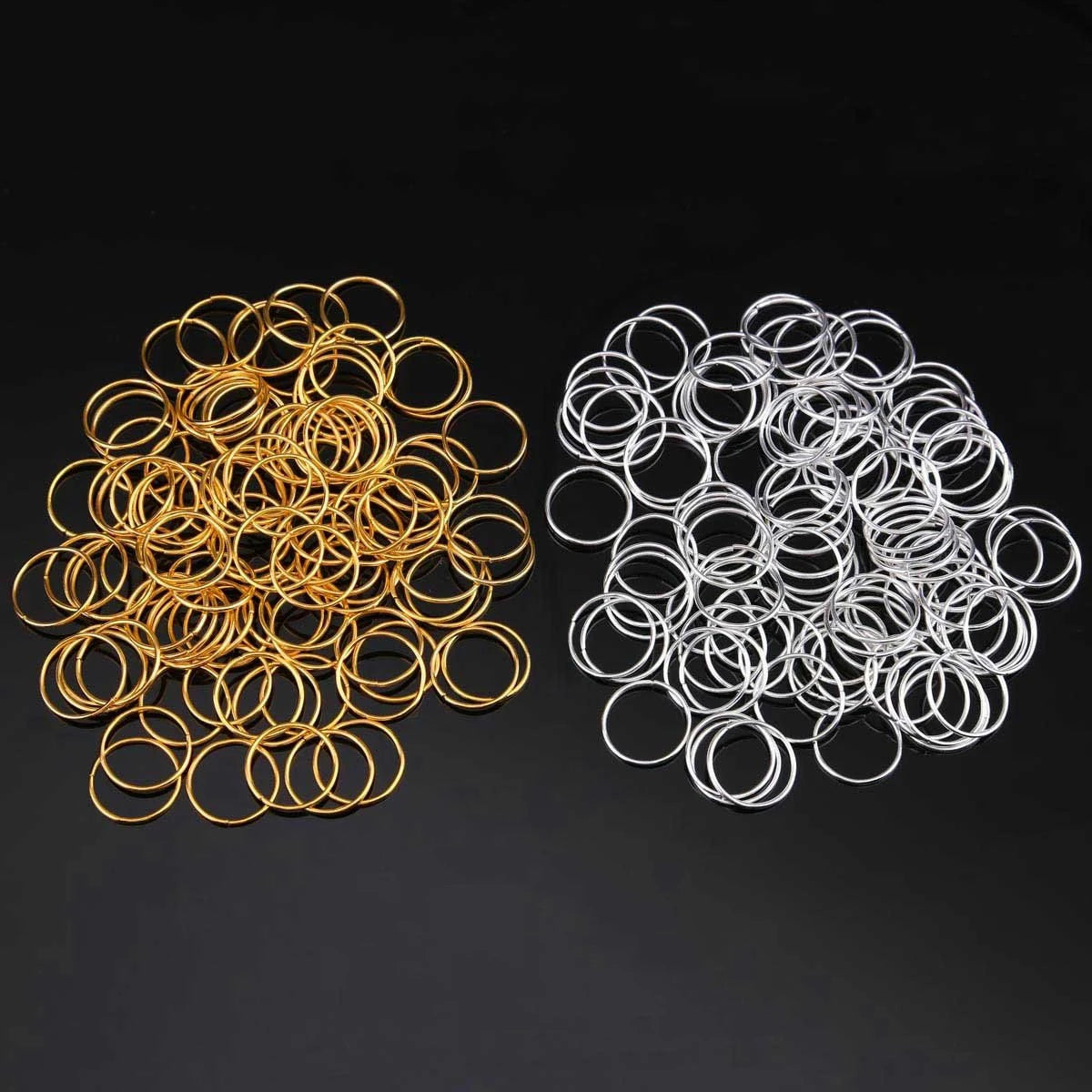 30Pcs/Lot Mix Color Charms Hair Braid Dread Dreadlock Beads Clips Cuffs Rings Hoop Adjustable Jewelry 14MM Clasps Accessories