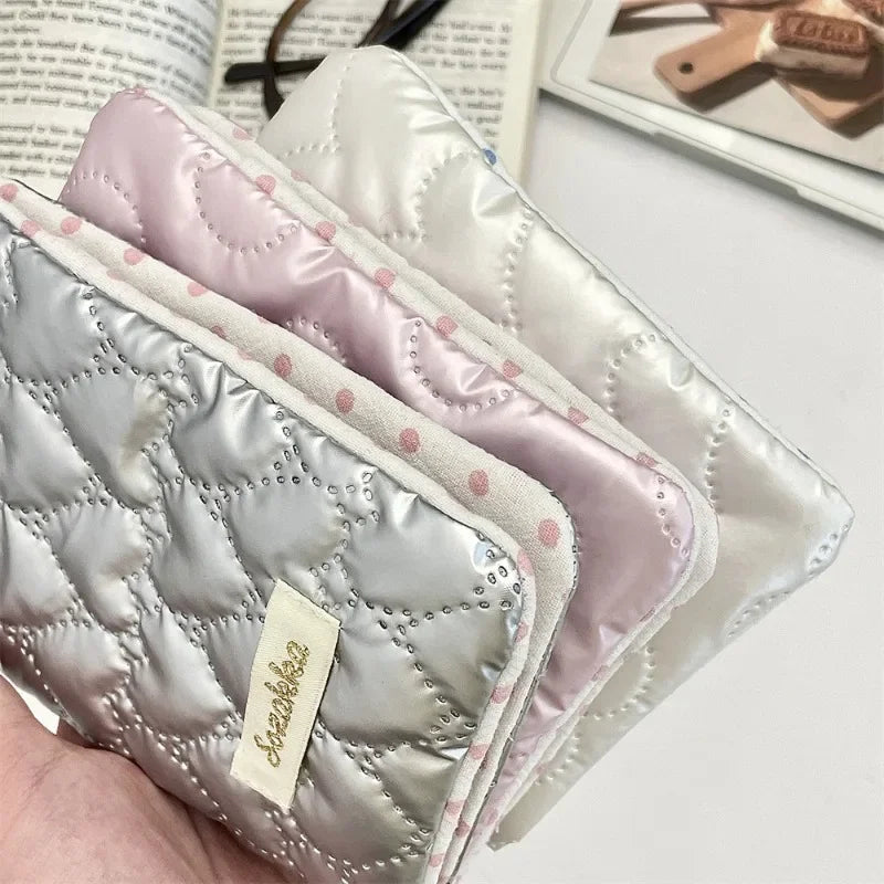 Bow Knot Women Girl Korean Ins Certificates Passport Wallet Travel Multi Functional Document Card Passport Cover Storage Bags