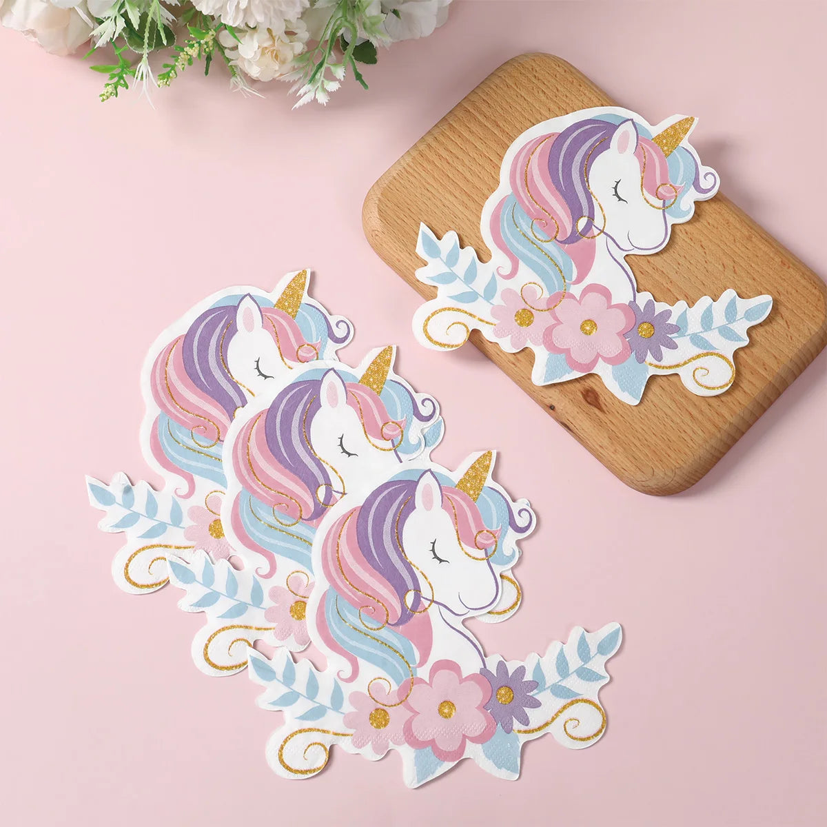 Rainbow Unicorn Disposable Tableware Happy 1st Birthday Party Decorations Kids Favors Gifts Unicorn Baby Shower Girls Supplies