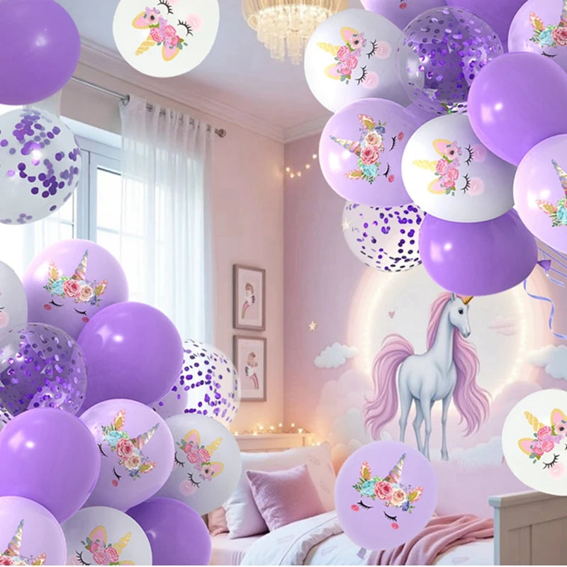 Unicorn Balloons Party Supplies Latex Balloon Kids Cartoon Animal Horse Float Globe Baby Shower Unicorn   Birthday Party Decors