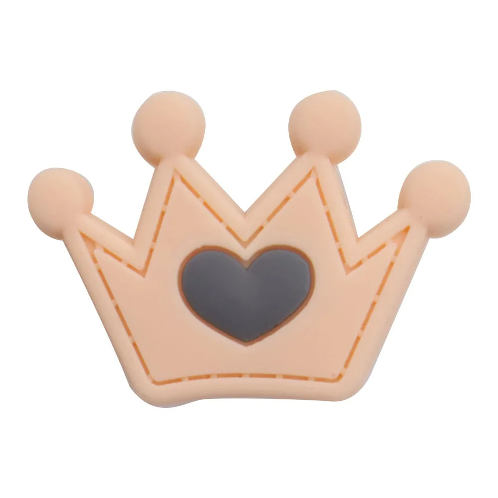 1Pcs PVC Hair Dryer Strawberry Cupcake Kids Shoe Charms Umbrella Crown Pink Series Buckle Clog Accessories Fit X-mas Gift