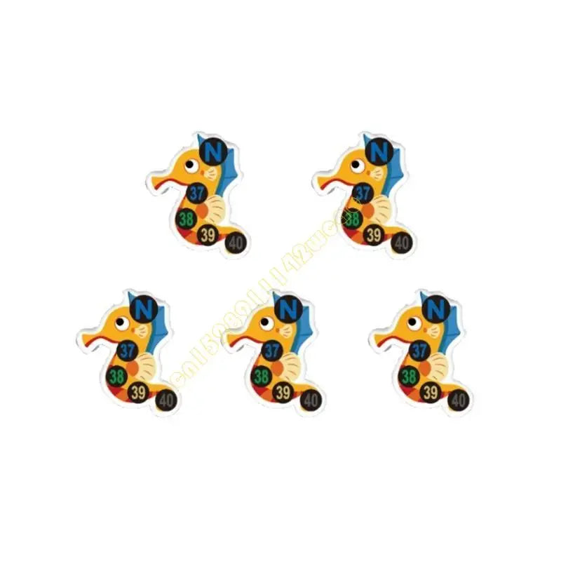 5PCS Kids Forehead Thermometer Strip Cartoon Fever Temperature Stickers for Baby DXAD