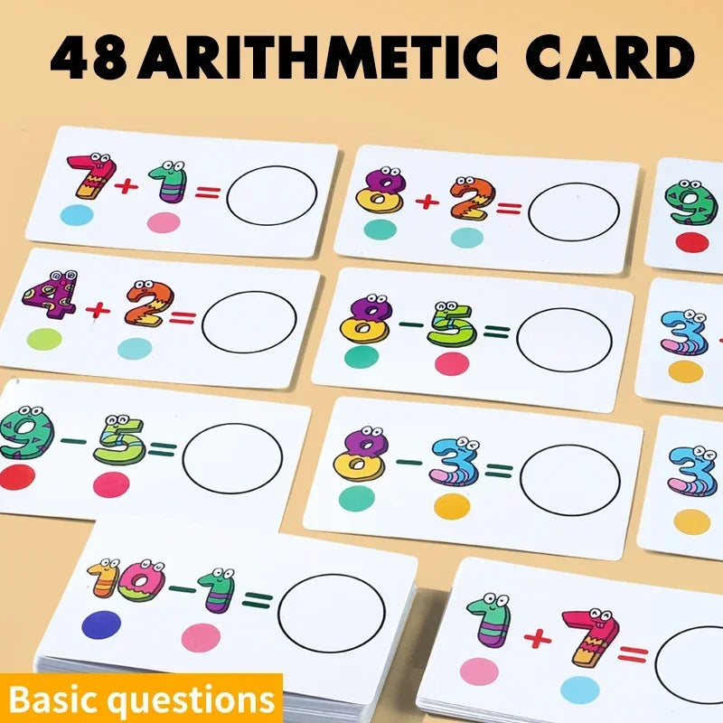 Kids learning 1-10 Numbers Counting Toy, Digital operation card, Digital Math Match Game Toys, Halloween/Christmas
