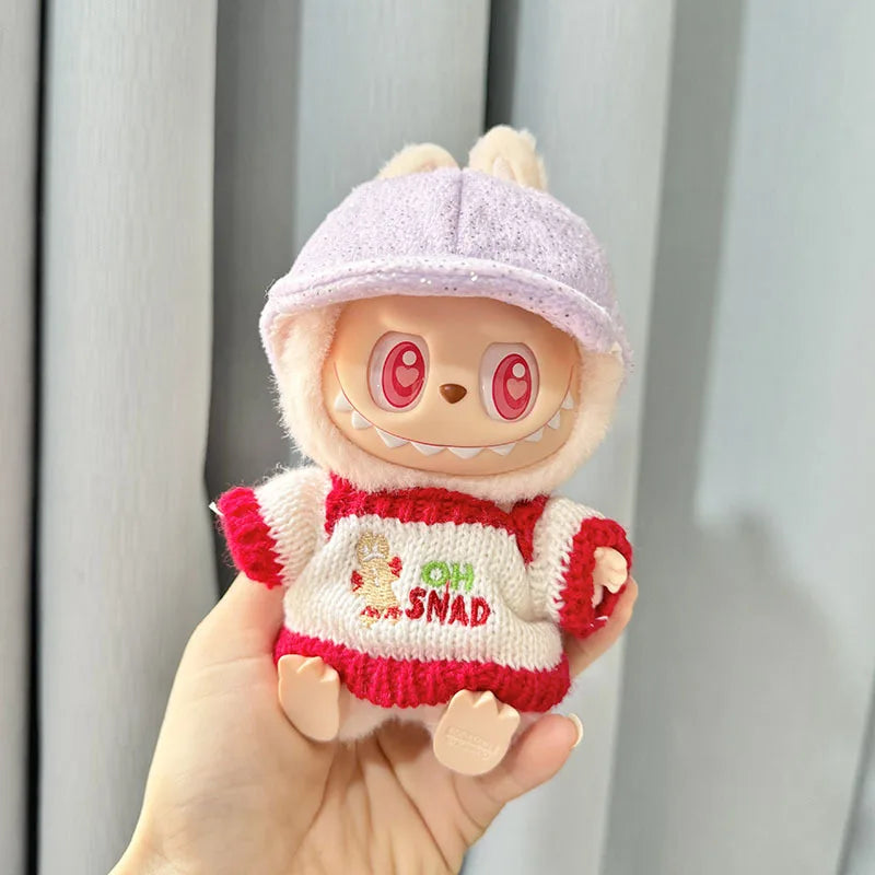 17cm Kawaii Plush Doll'S Clothes Outfit Accessories For Korea Kpop Exo Labubu Idol Dolls Pumpkin Set Clothing DIY Christmas Gift