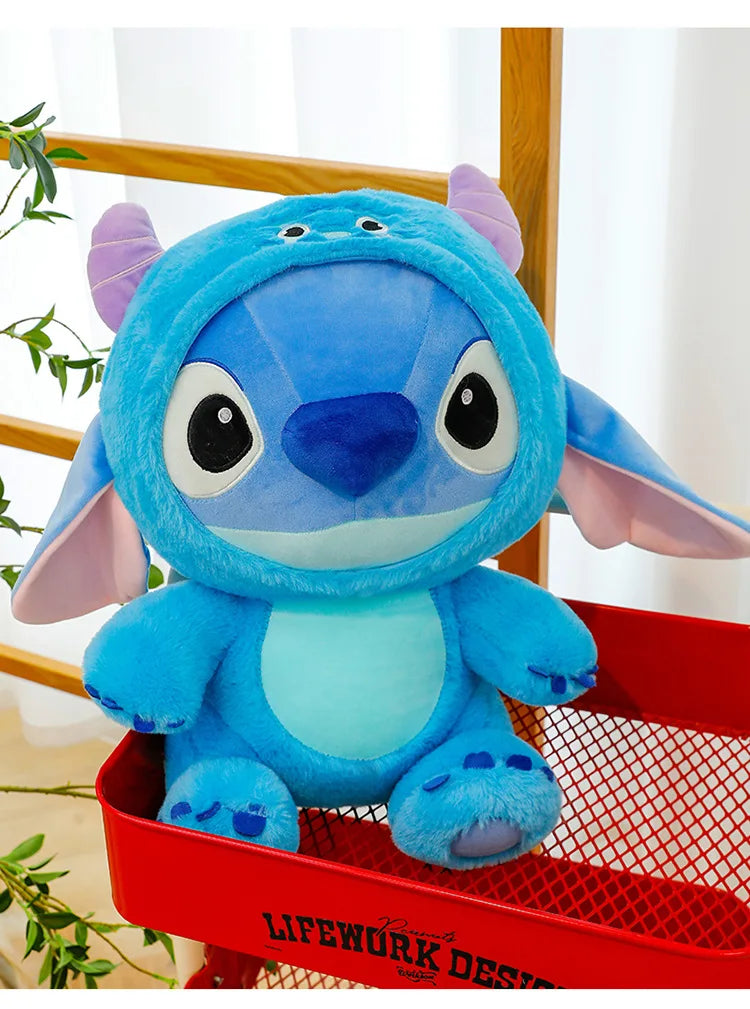 Big Size 55cm Cartoon Plush Toy Dolls Stitch Sullivan Doll Blue Stitch Kids Christmas Pillow Doll Baby Cloth Doll Ornament Gift