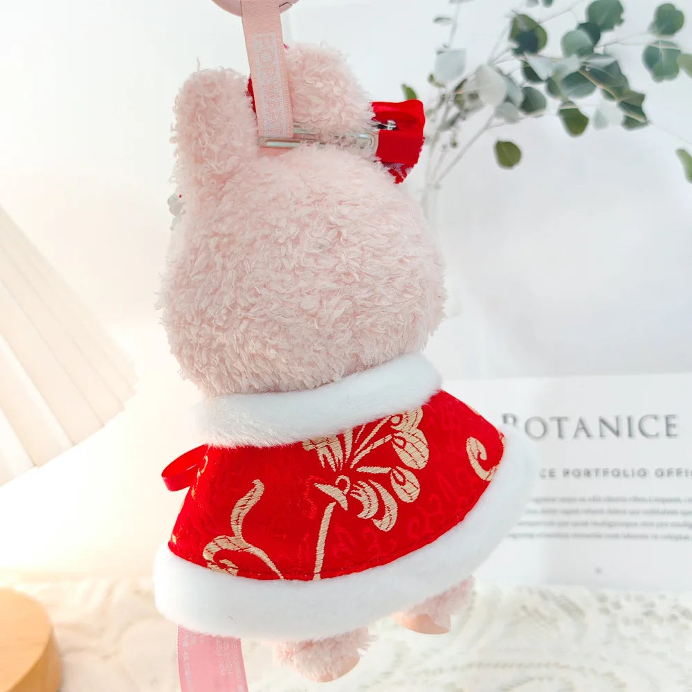 17cm Mini Plush Doll'S Clothes Outfit Accessories For Labubu V1 V2 Christmas Cookie Man Sweater Hat Clothing New Year Gift