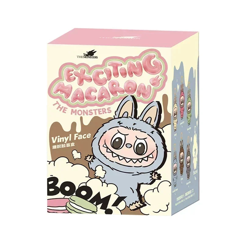 Macaron 2nd The Monsters Labubu Sitting Party Vinyl Plush Blind Box Decorative Surprise Box Doll Collection Decoration Gifts