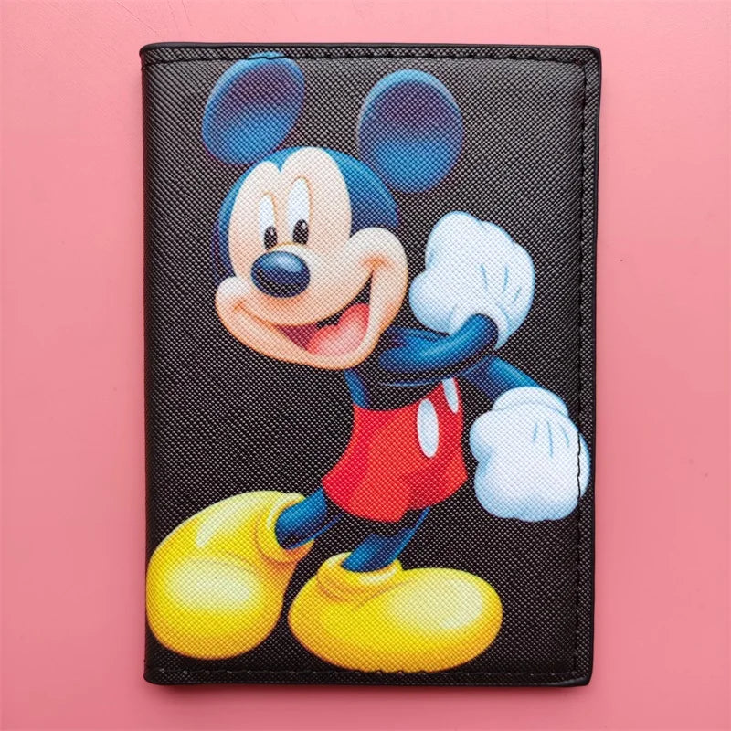 Lovely Minnie Passport Cover for Girls Travel Passport Case Leather Red Cute Passport Wallet Purse Kids Passport Holder