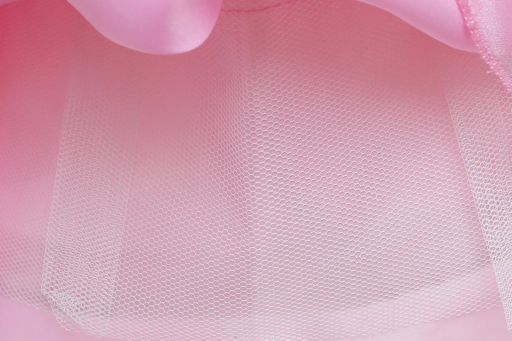 Aurora Pink Princess Dress Girl Sleeping Beauty Cosplay Costume Summer Floral Rose Print Sling Frocks 2-10 Yrs Kids Elegant Gown