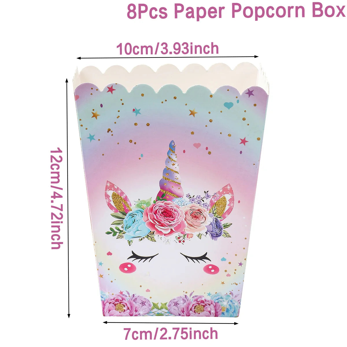 Rainbow Unicorn Handbag Candy Bag Happy 1st Birthday Party Decorations Kids Favors Gift Unicorn Box Baby Shower Girls Supplies