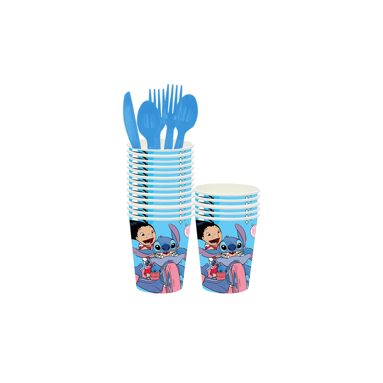 Stitch Decoration Birthday Girl Boy Tableware Set Tablecloth Candy Bag Foil Balloon Backdrop Kids Lilo and Stitch Party Supplies