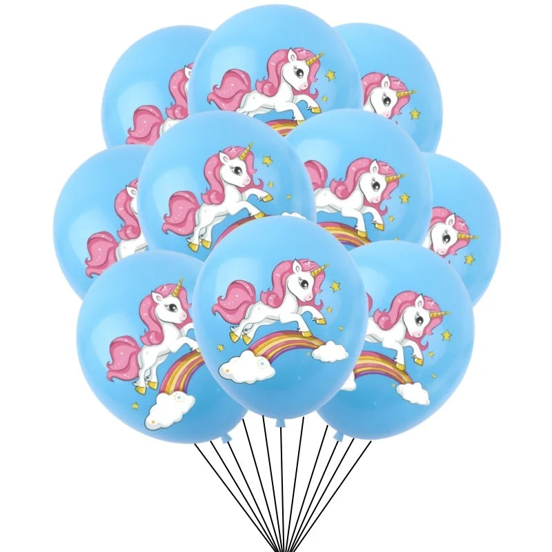10/30Pcs Unicorn Party Balloons Birthday Baloon Unicorn Decoration Latex Balloon Birthday Party Decoration Balloons Kids